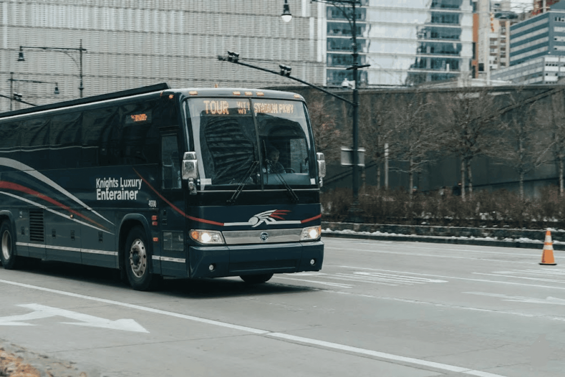 Tour trucking and gear trailers — Knights Coaches