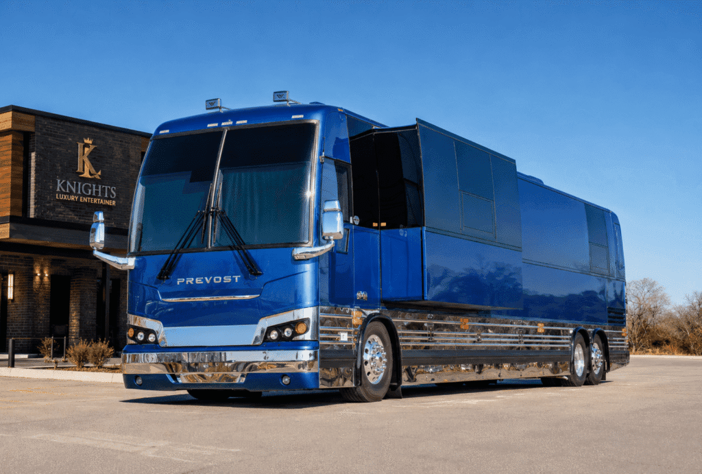 Atlas, a Prevost H3-45 entertainer coach