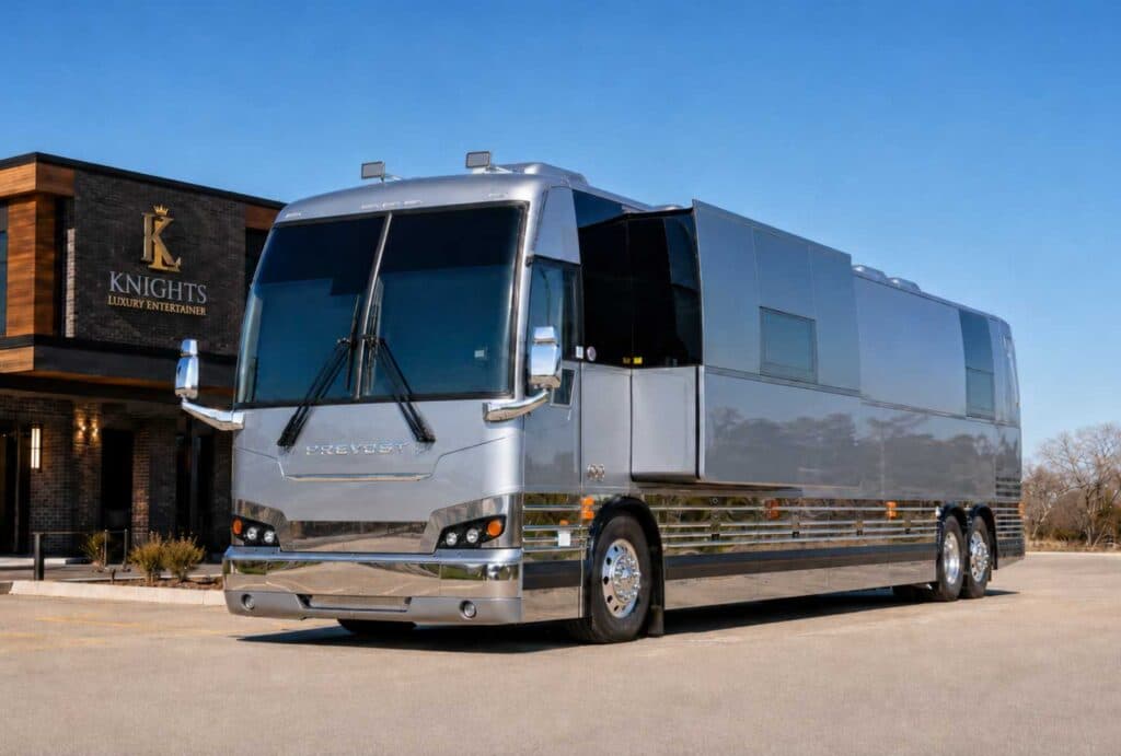 Thunder, a Prevost H3-45 entertainer coach