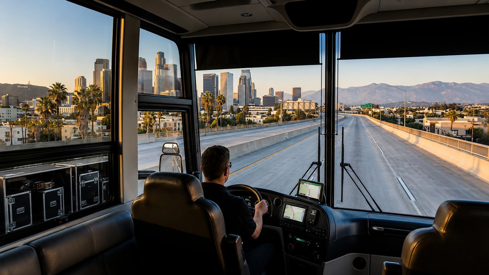 Knights Coaches entertainer coach service in Los Angeles, 