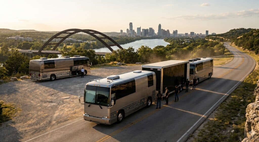 Tour Bus Coverage Across Austin and Beyond — Knights Coaches