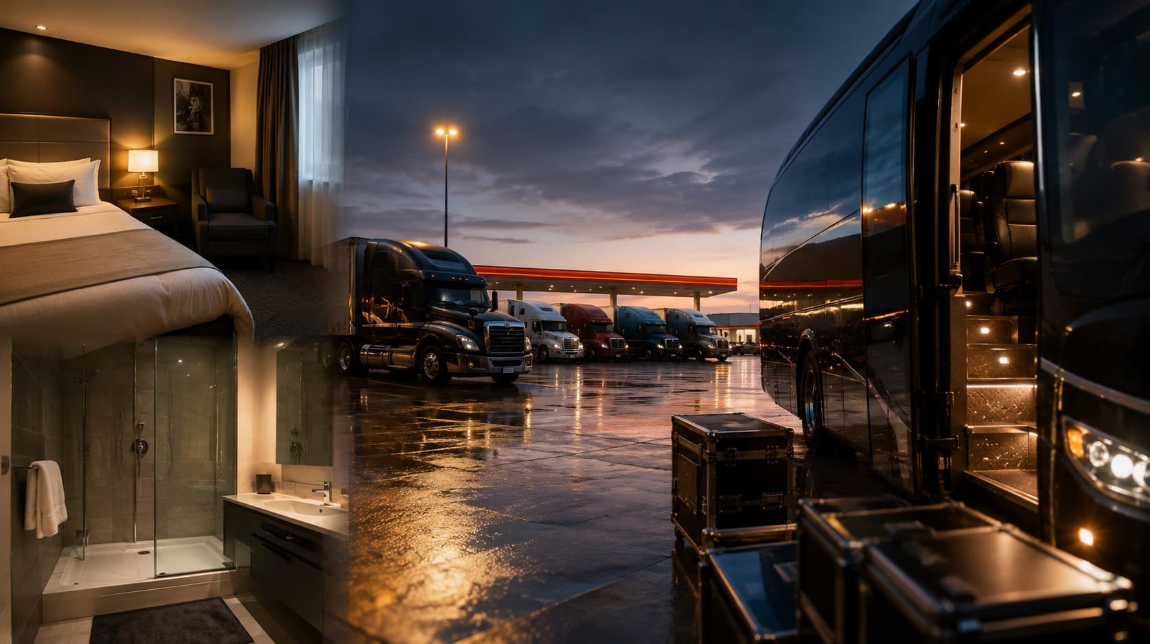 Day Rooms, Showers and Truck Stops on Tour