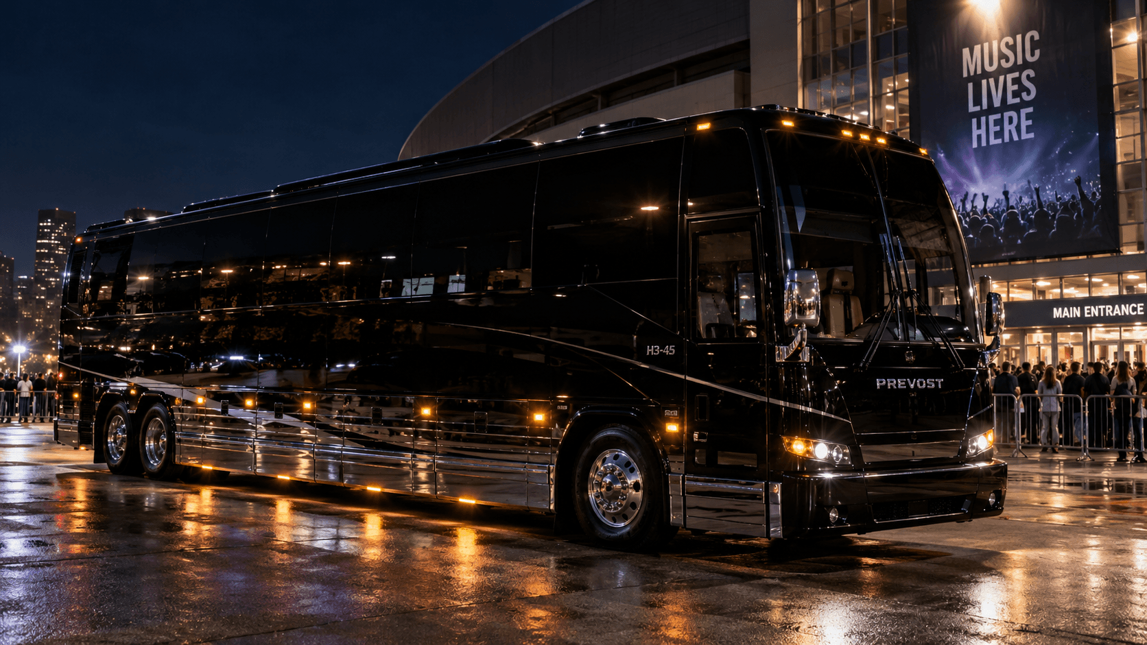 People Sleep on a Tour Bus