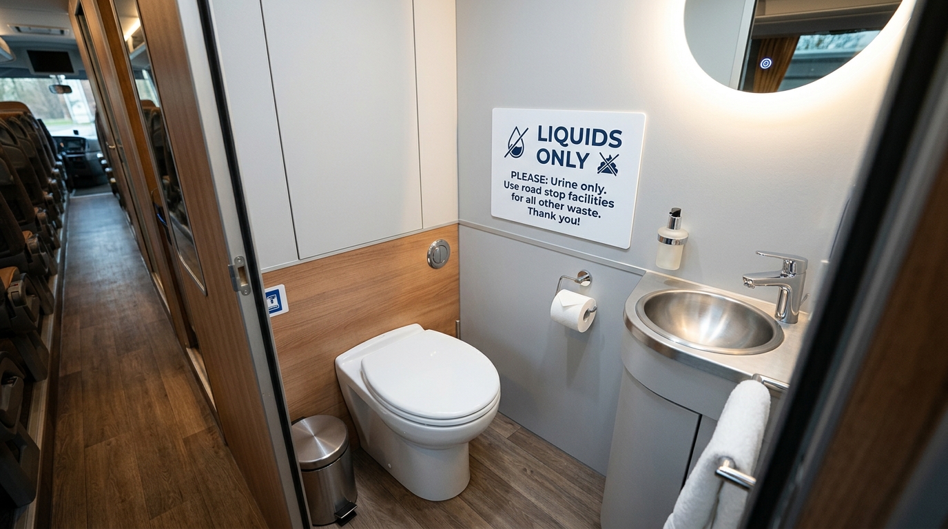 Tour Bus Bathroom Rules
