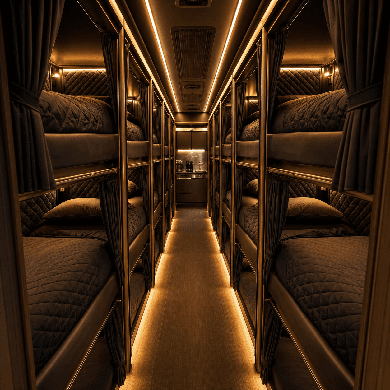 Tour Bus Bunk Layouts
