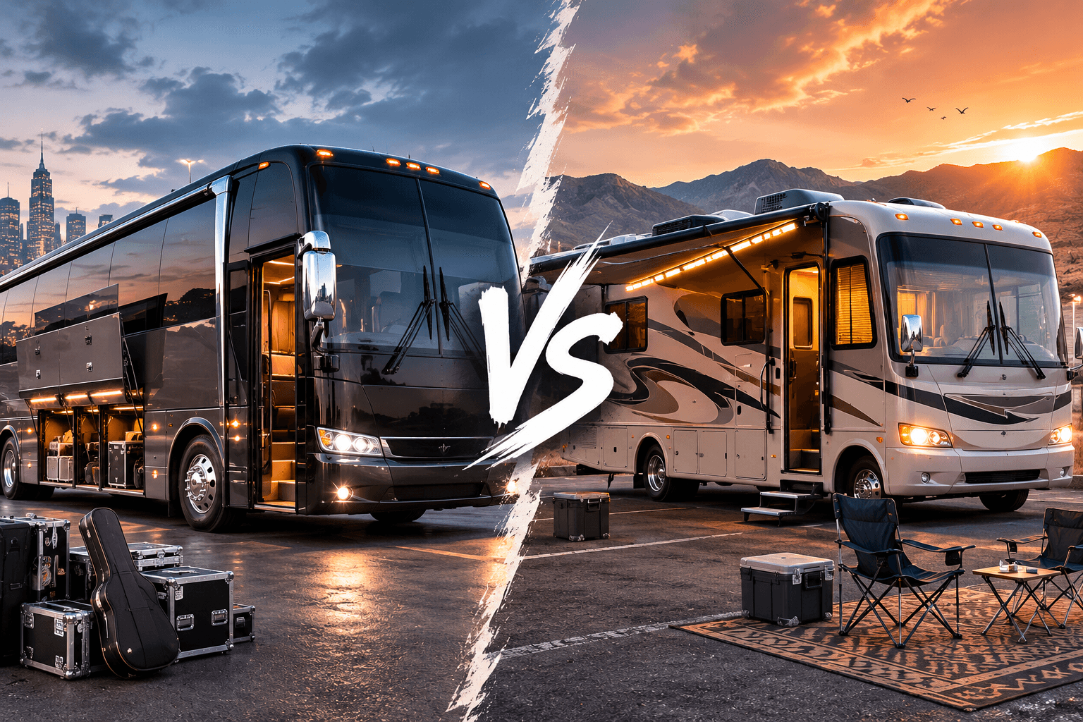 Tour Bus vs RV