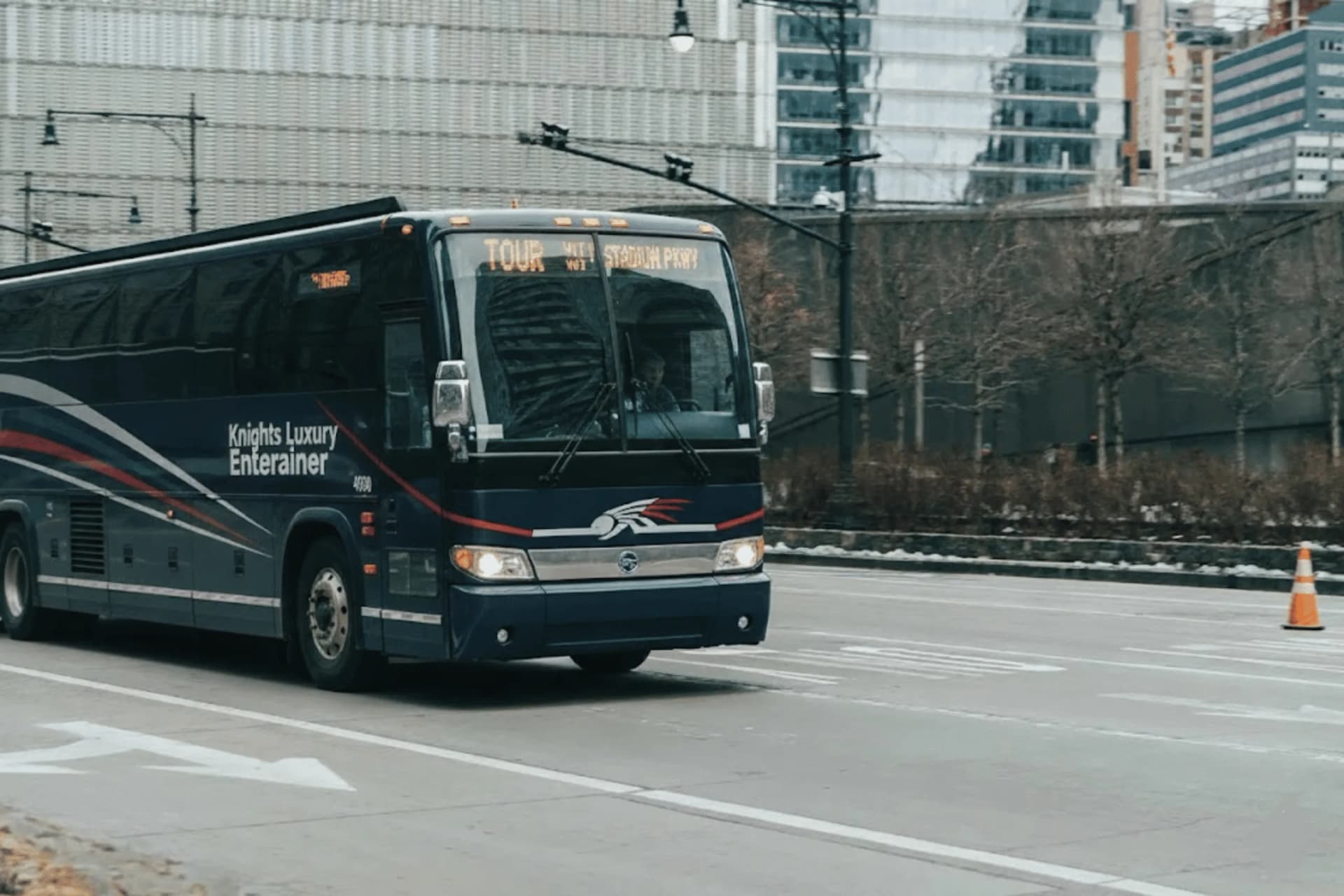 Tour trucking and gear trailers — Knights Coaches