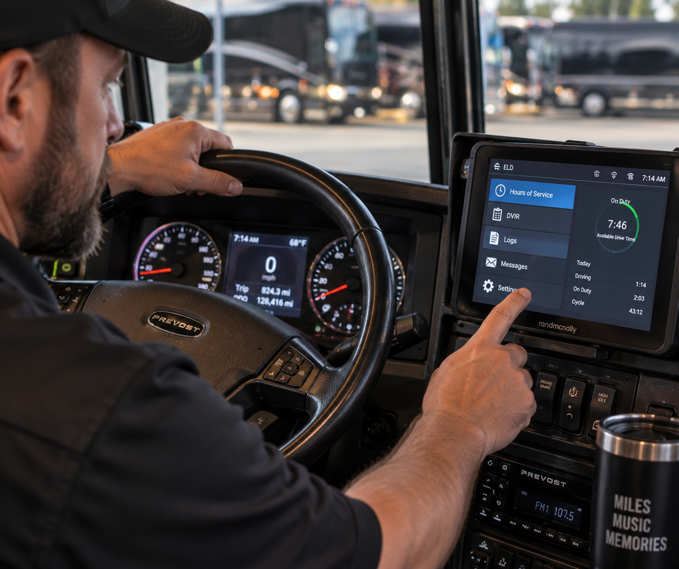 Miles a Tour Bus Drives Per Day (2)