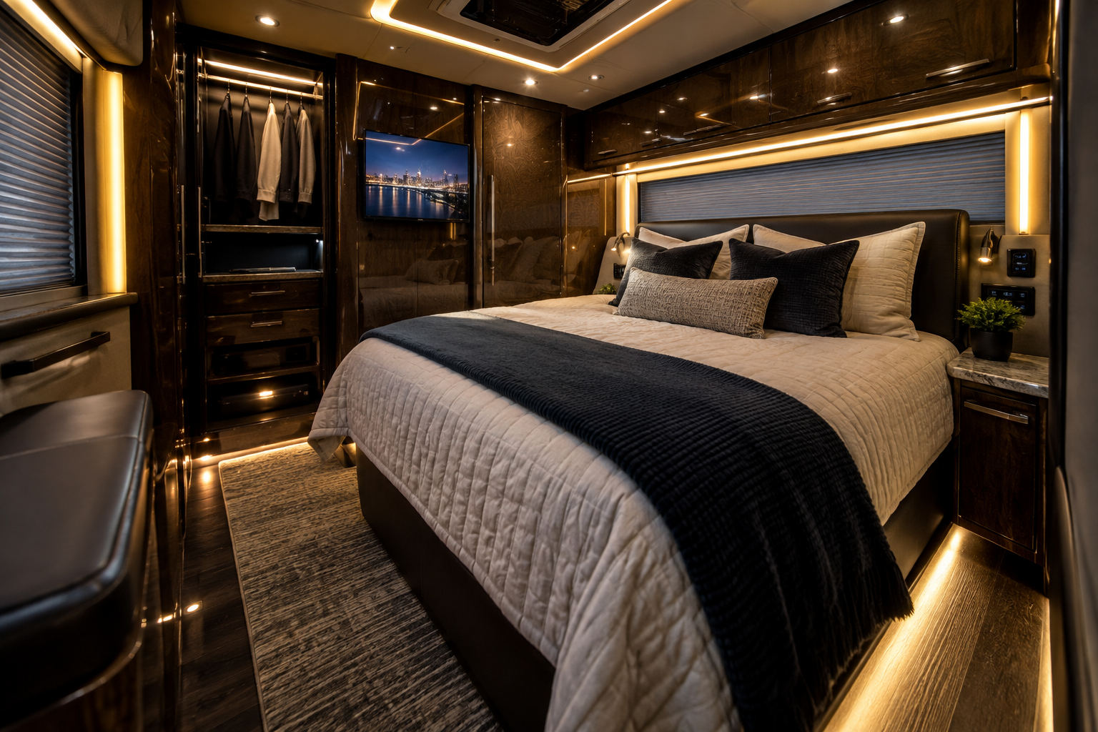 People Sleep on a Tour Bus (3)