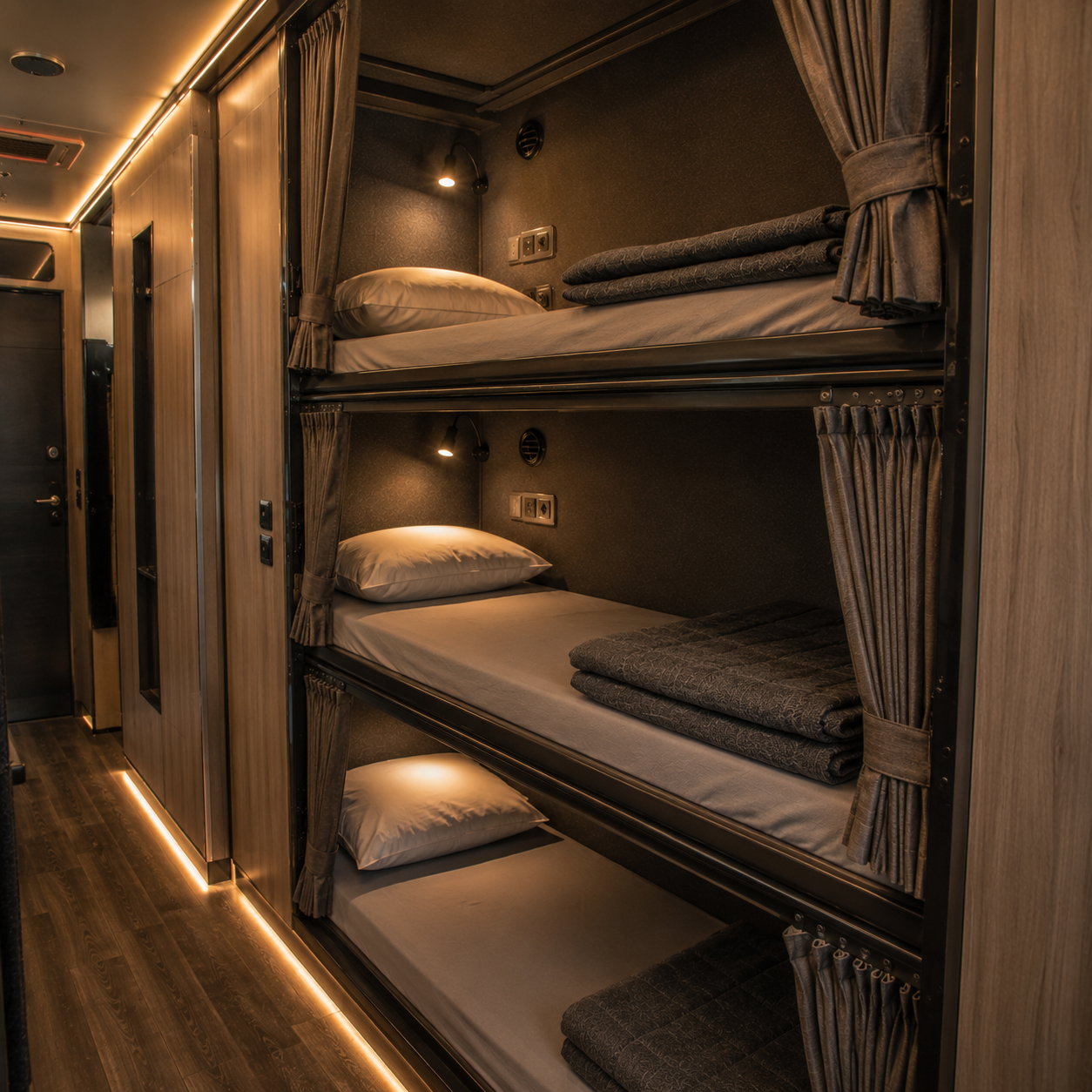 Tour Bus Bunk Layouts
