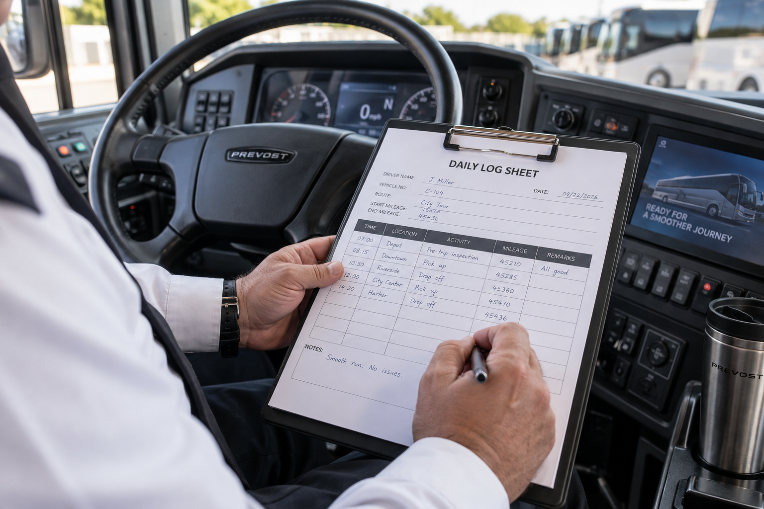 Tour Bus Drivers Are Paid