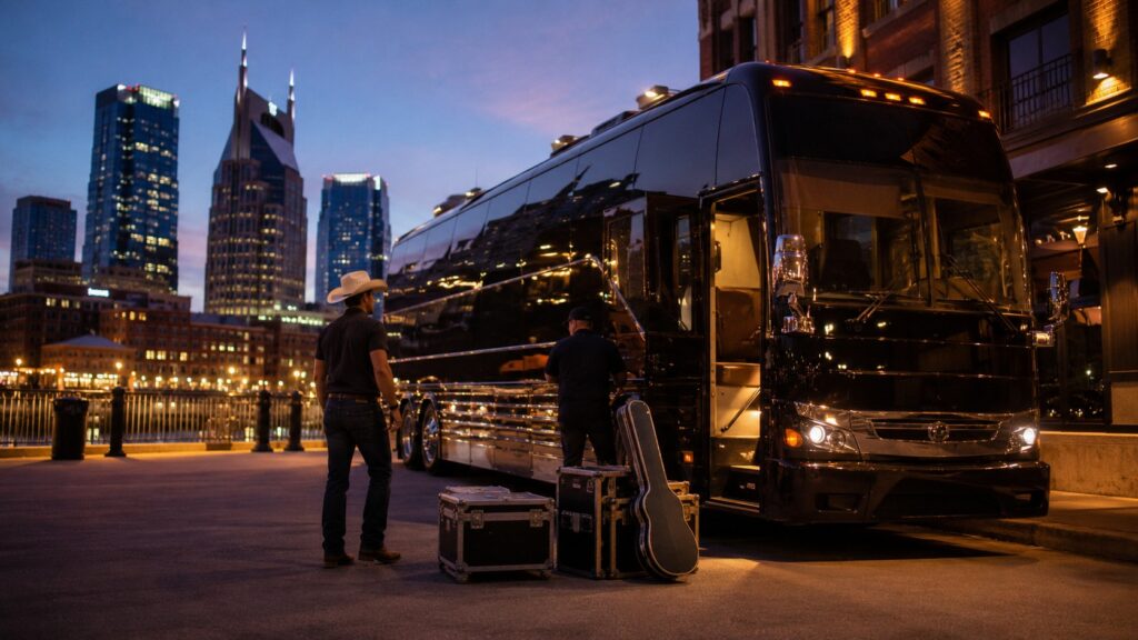 Country Music Tour Bus Rental Nashville Home Base, Nationwide Reach
