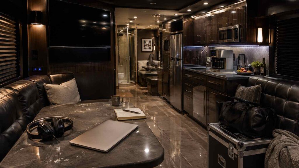 Hip-Hop Artist Tour Bus Rental Your Rap Tour Coach, Coast to Coast