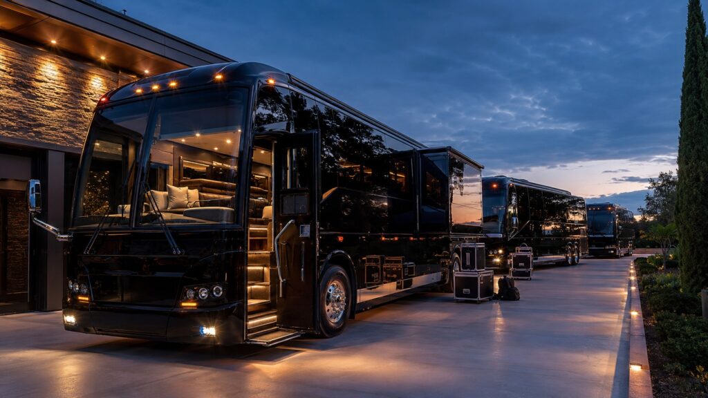 Musician Tour Bus Rental Prevost Coaches for Every Act, Coast to Coast